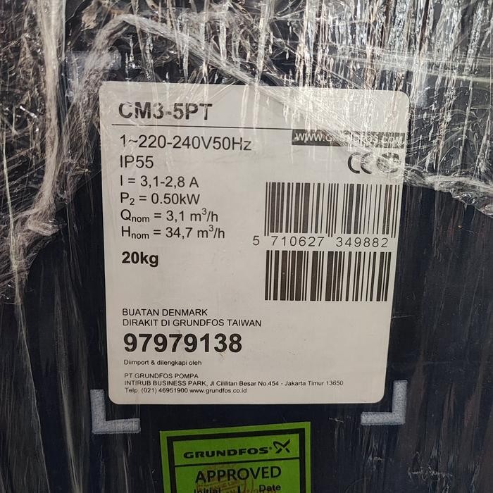 +++++] GRUNDFOS CMB 3-46 PT pompa booster pendorong CM 3-46 PT CM 3-5 PT
