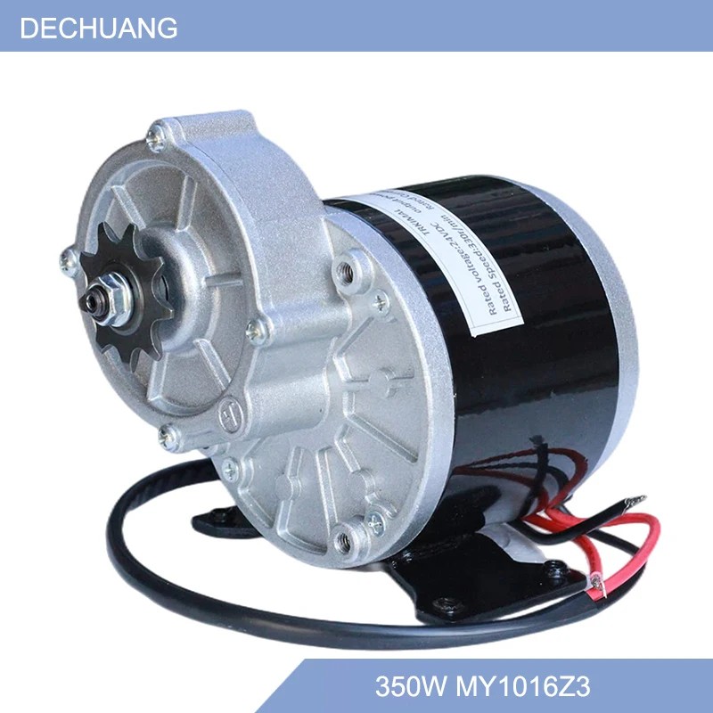 350W 24V 36V Gear Motor DC Motor Gear Brushed Motor My1016Z3 Gear Reduction Electric Motor with 9