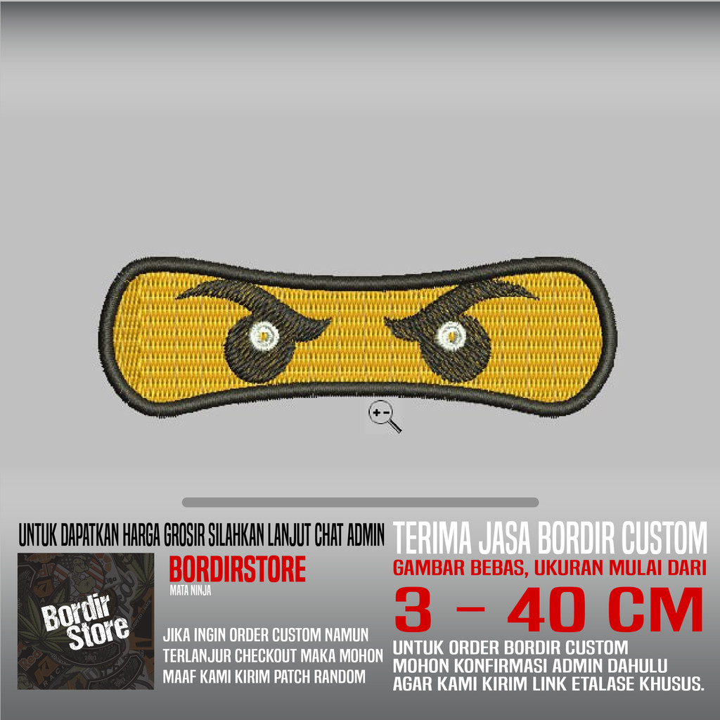 EYE MATA BS-59 PATCH BORDIR LOGO/EMBLEM