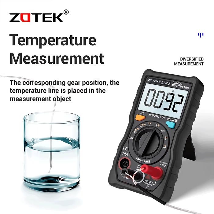 ZOTEK ZT-C2 AVOMETER DIGITAL MULTITESTER DIGITAL ORIGINAL AC/DC
