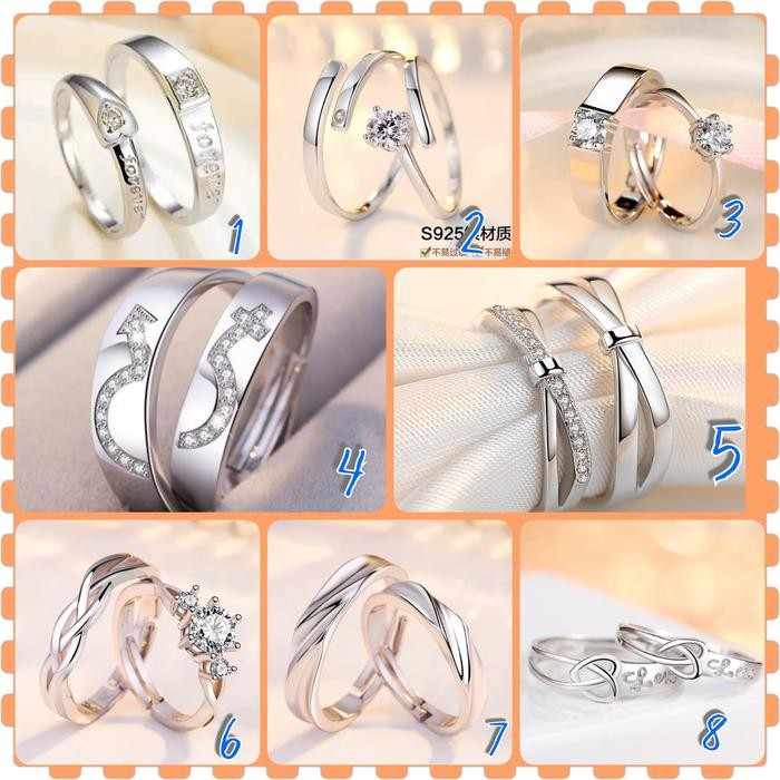 cincin couple titanium cincin couple perak cincin pria wanita kawin
