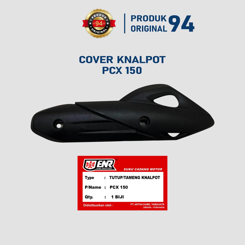 Cover Tameng Knalpot PCX 150 Tutup Knalpot Motor PCX 150 Original 100% merk ENR