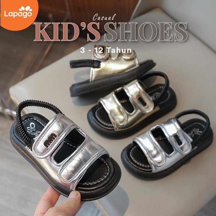 LAPAGO - Sepatu Sandal Velcro Anak Laki Perempuan Casual Model Usia 3 - 12 Tahun Type MKE