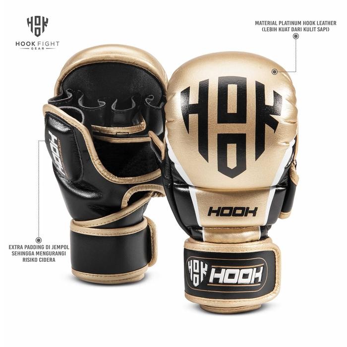 Sarung Tinju MMA Hook Hybrid MMA Sparring Gloves Glove UFC Grappling