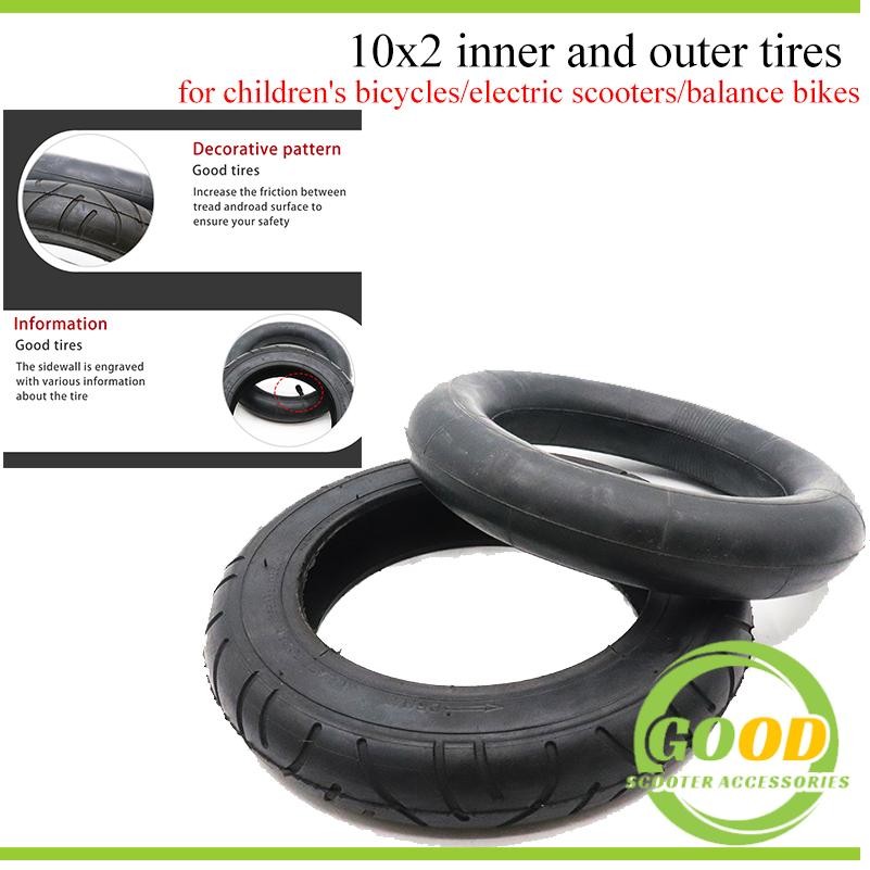 Electric Bicycle 10 inch 10X2 Tire for Xiaomi Mijia M365 Mi Electric Scooters 10x2 inner outer tires