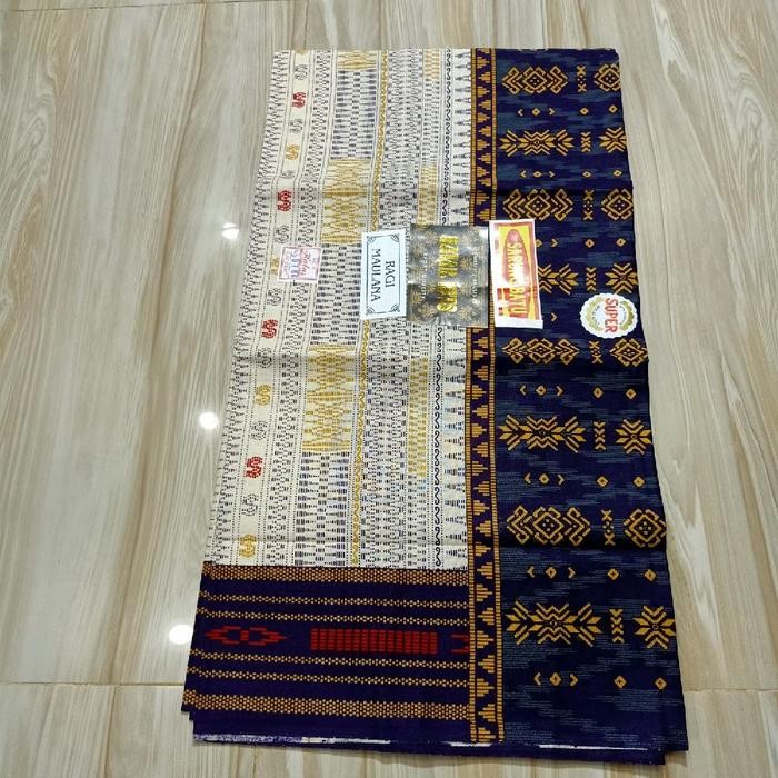 ORIGINAL ragi maulana dengan motif etnik ulos kombinasi warna cream READY STOCK