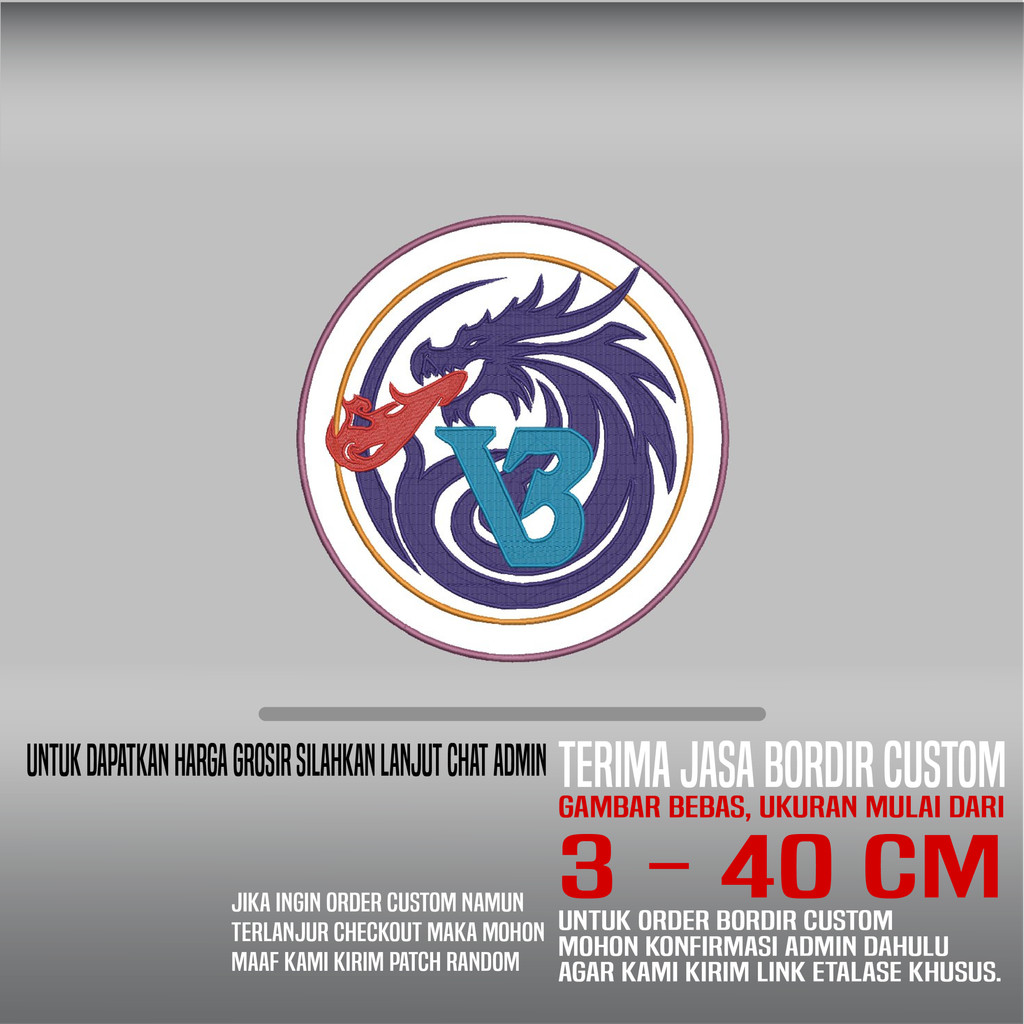 PATCH BORDIR LOGO NAGA VB DRAGON HDP-237