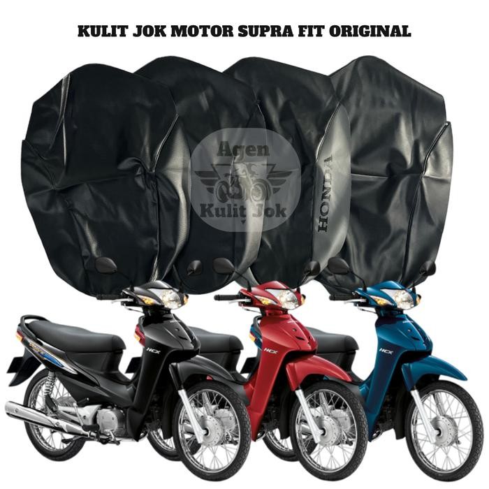 Kulit jok motor SUPRA FIT/SUPRA FIT NEW/SUPRA FIT LAMA bahan original/Cover jok supra/Sarung jok