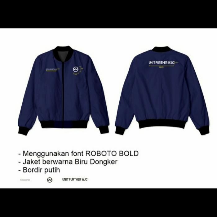Jaket Custom Satuan Bordir Jaket Bomber Custom