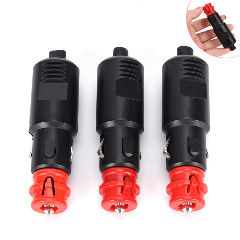 Universal 12V-24V Car Cigarette Lighter Plug Socket Power Plug Connection Cigaret Socket Adaptor Mal
