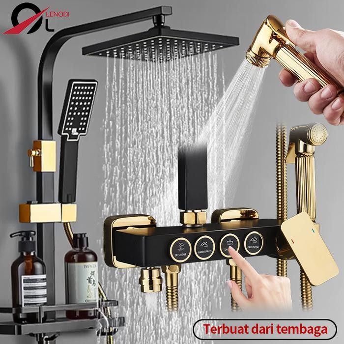 Onda Plumbing - Set Shower Panas Dingin/4In1 Set Keran Kamar Mandi/Shower Full Tembaga
