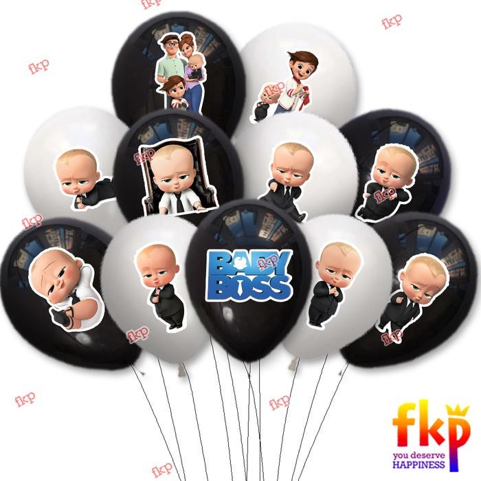 FUN KIDS PARTY SET BALON BABY BOSS / BOSS BABY / DEKORASI BABY BOSS / BIG BOSS