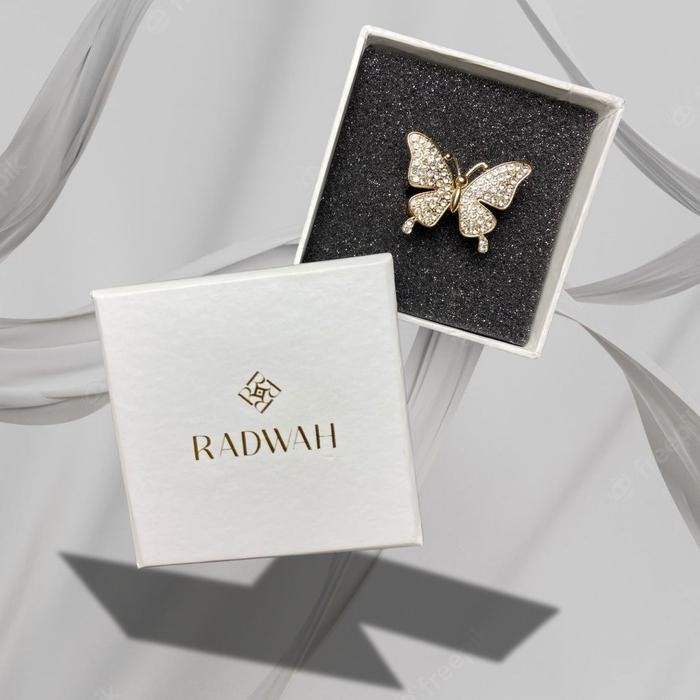 ORIGINAL Radwah - Mariposa Ring - Aksess Ring Hijab READY STOCK