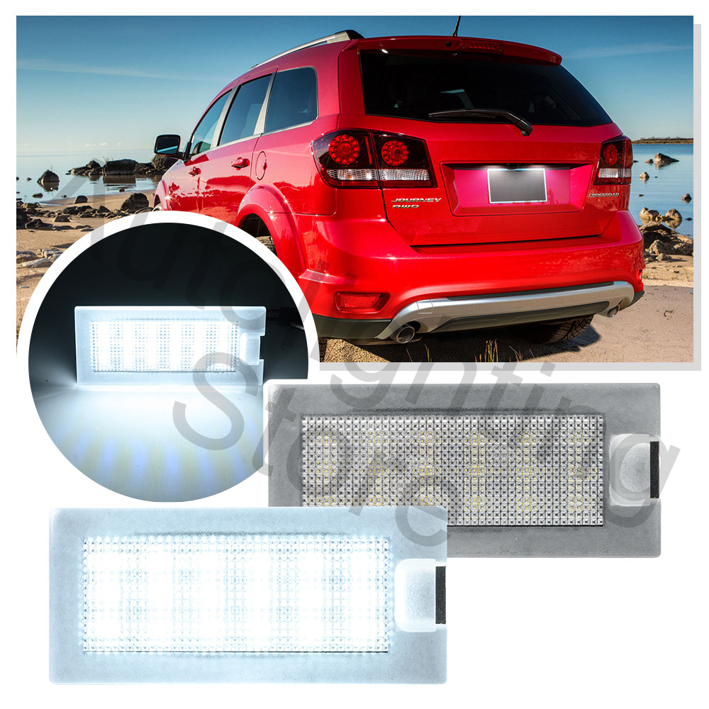 2pcs Led License number Plate Lamp For Dodge Journey 2008-2020 Fiat