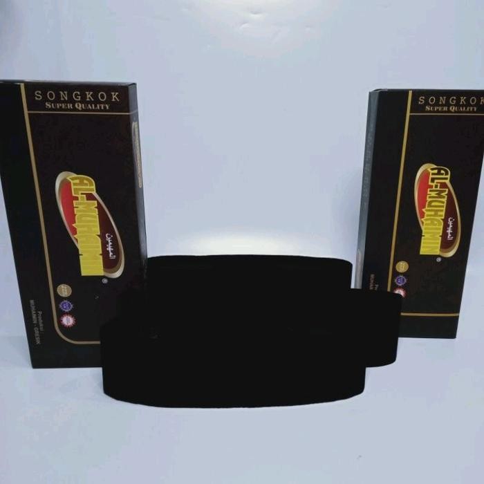 d1yv- Peci Hitam Polos Al Muhaimin