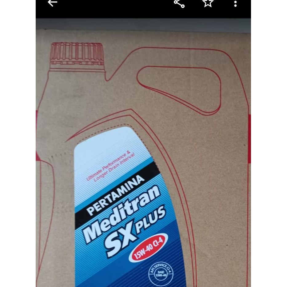 ys7r- Pertamina - Meditran Sx Plus - Sae 15W-40 - Api Ci - 4 - 5 Liter