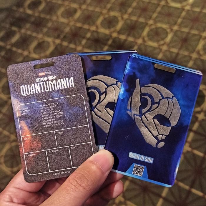 j225- Collectible Ticket Akrilik 3 Mm Grafir Antman Quantumania Xxi Ant Man