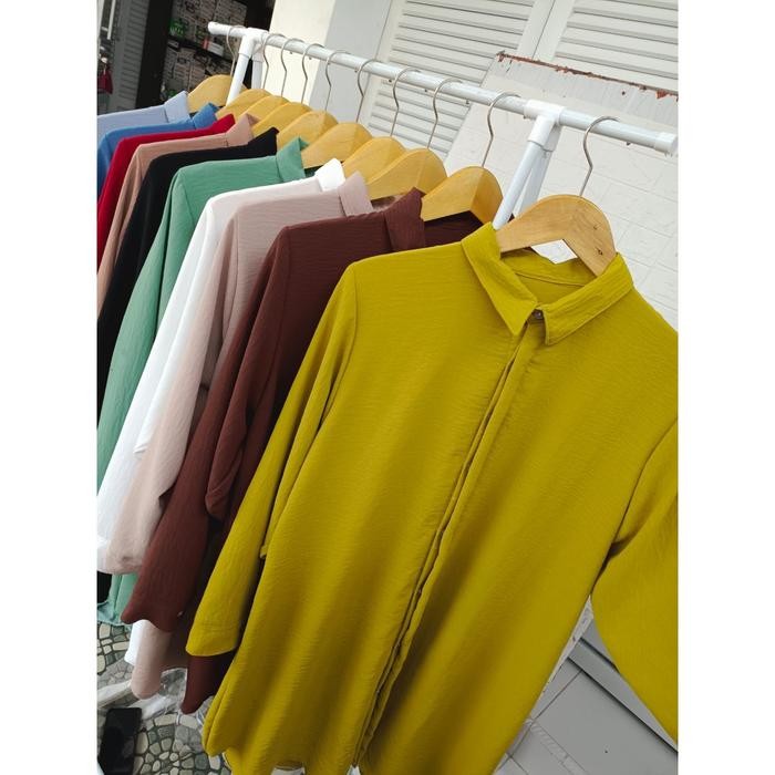 KirimCpT- Tunik Crincle Airflow / Tunik Wanita / Tunik Jumbo / Basic Tunik
