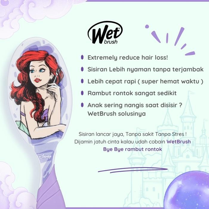 The Wet Brush Pro Stylized Princess - Sisir Anti Kusut Mengurangi Rontok