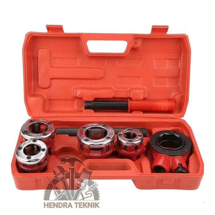 Snei Pipa Ledeng Set Alat Drat Pipa Besi Tipe 62 Drat 1/2"- 1 1/4" Best Seller