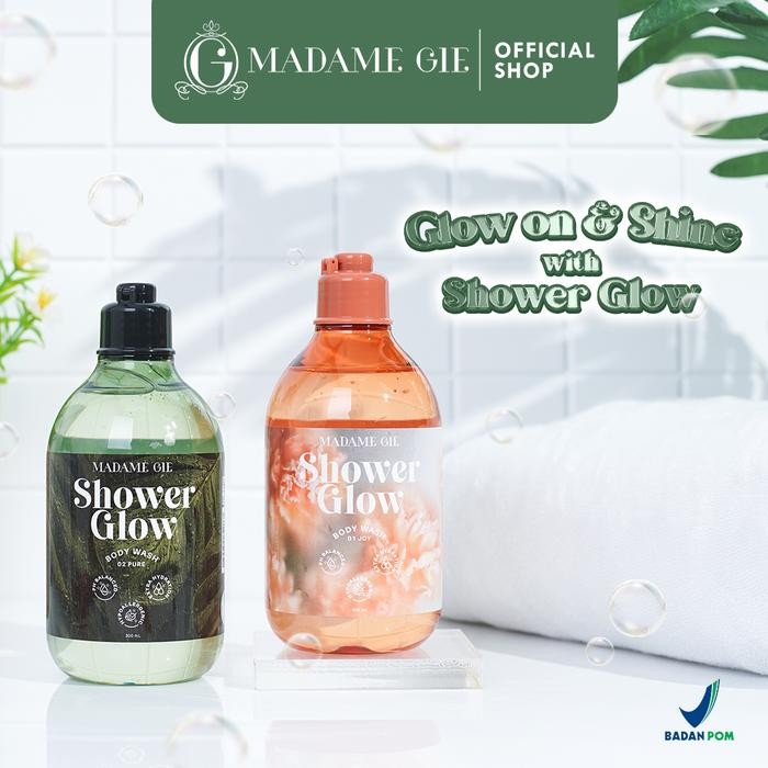 5ops- Bundle 3 Pcs Madame Gie Shower Glow - Hypoallergenic Sabun Mandi Soap Cair
