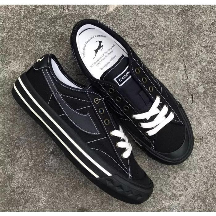 mulia SEPATU COMPASS RETROGRADE DOBLE BLACK FULL BLACK HITAM KASUAL PRIA WANITA