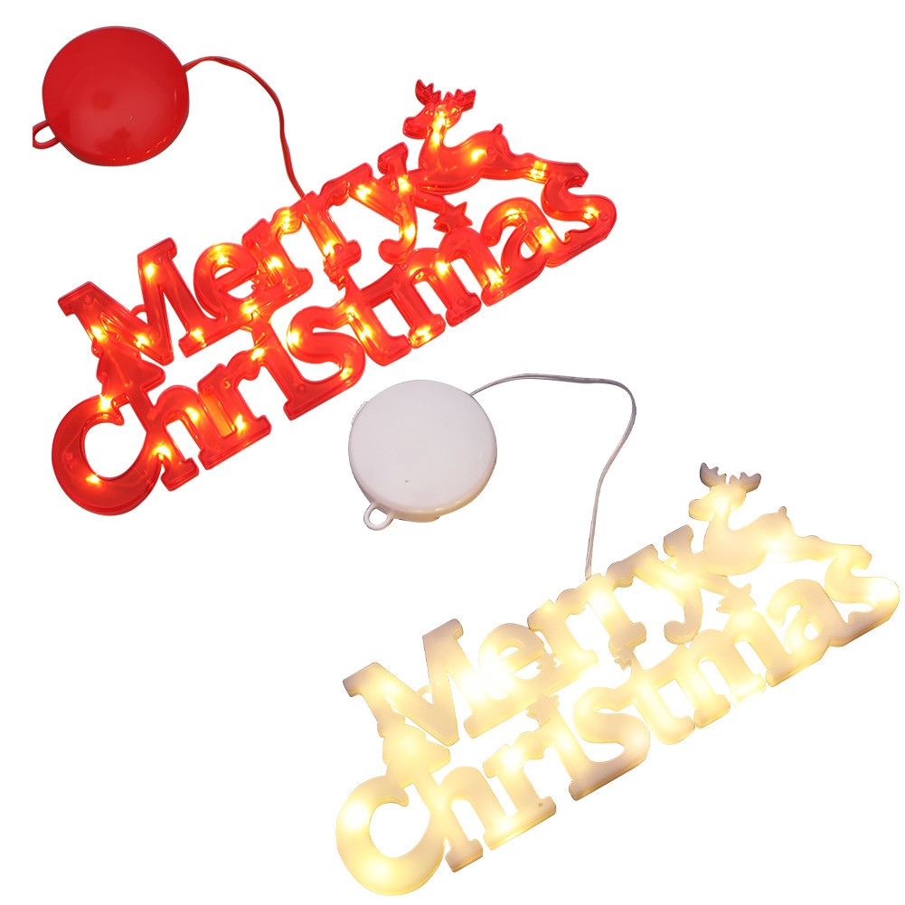 Merry Christmas Lights LED Neon Signs Aesthetic Home Room Decor Wall Hanging Neon Light Led Sign Bar