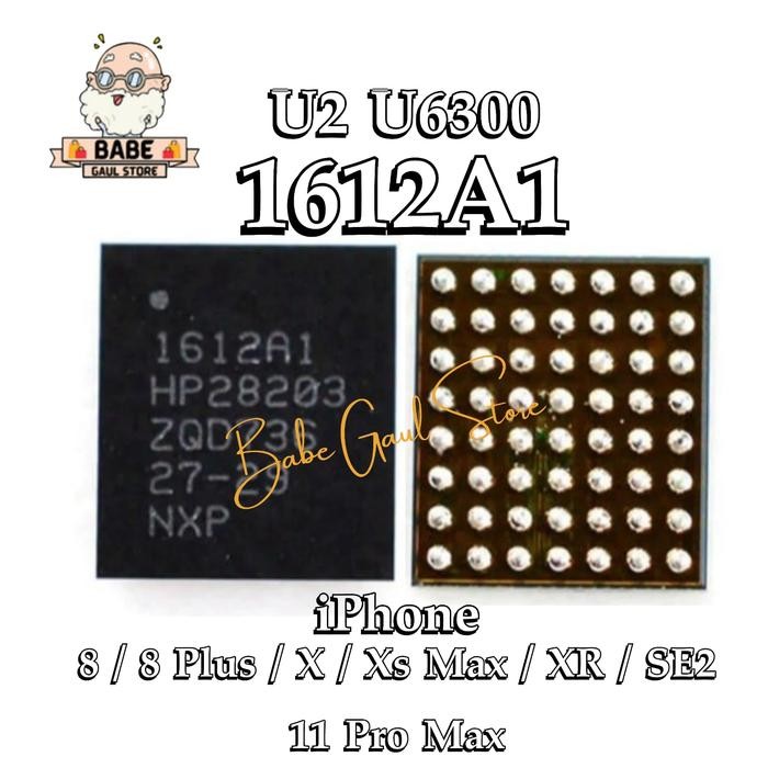 IC CAS U2 U6300 1612A1 IPHONE 8 PLUS X XR XS MAX 11 PRO MAX ORIGINAL