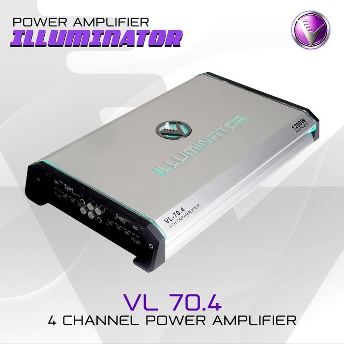POWER AMPLIFIER 4 CHANNEL VENOM ILLUMINATOR VL 70.4 Audio Mobil