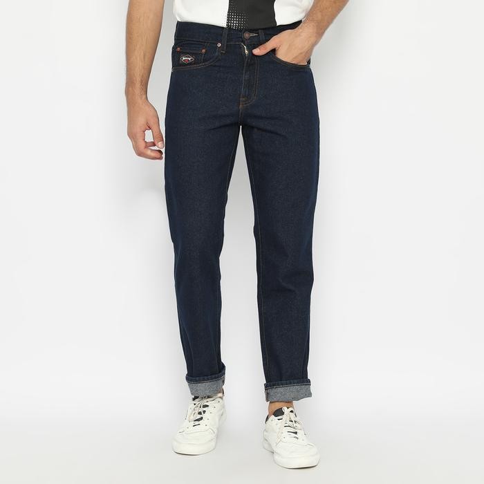 ftxr- Papperdine 307 Rinse Loose Fit Selvedge Celana Panjang Jeans Pria