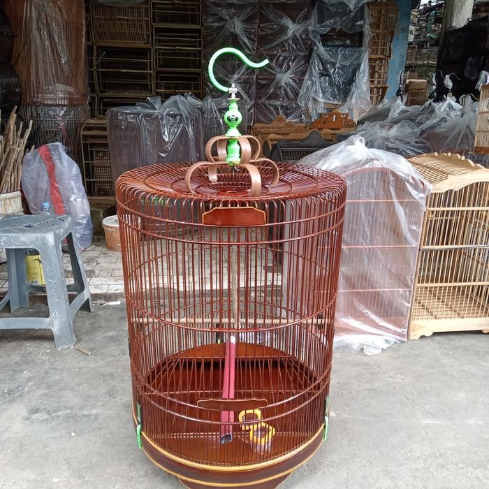 SIAPKIRIM sangkar/ kandang murai Ebod jaya No 2 warna coklat terbaru (gojek/grab READY STOCK