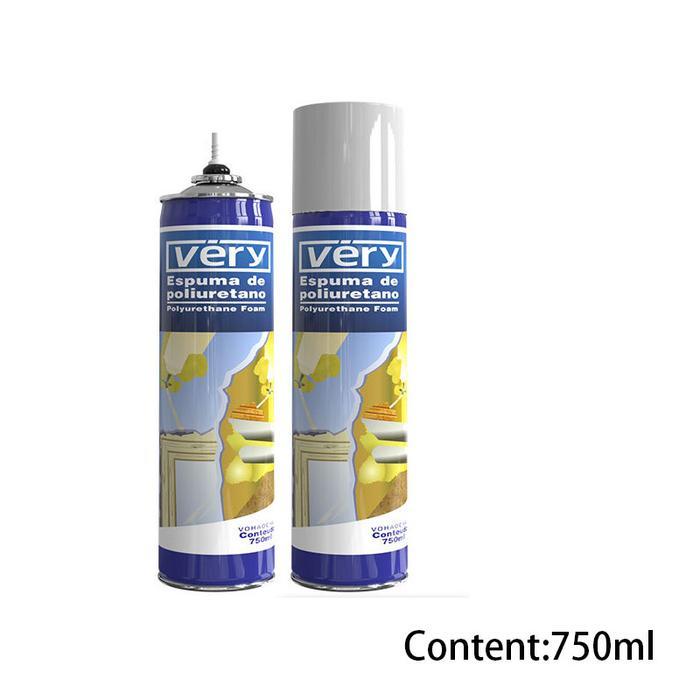 Lem Pu Sealant Foam Spray Busa Polyurethane Foam 750ml Pu Sealant Foam Spray
