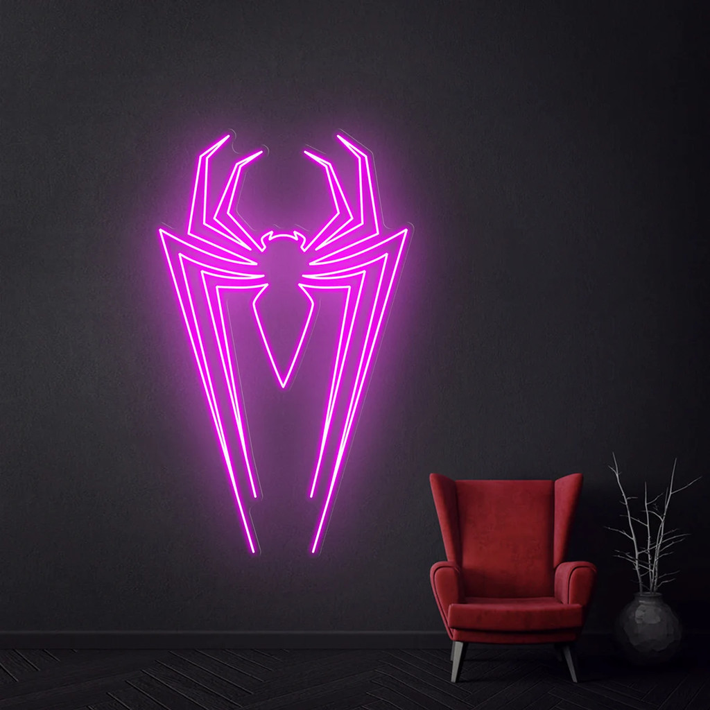Spider neon sign, Custom Halloween neon sign, Neon Sign for Bedroom Decoration, Led Spider Sign