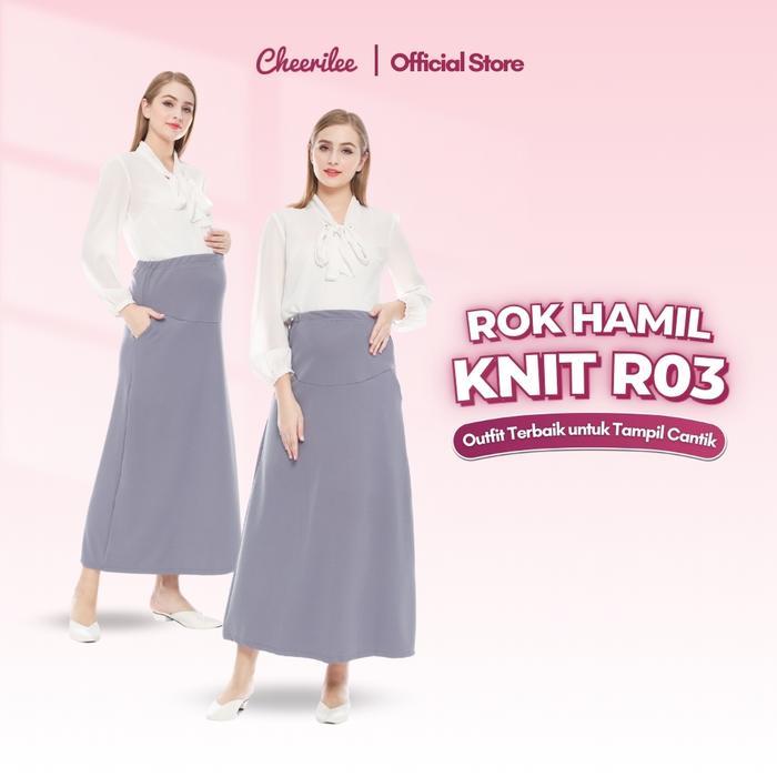 Terlaris Cheerilee Rok Ibu Hamil Kerja Kantor Formal Kasual Premium Panjang Kekinian Jumbo Wanita