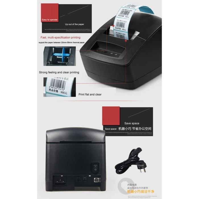 Printer Label Barcode Gprinter Thermal Barcode Printer USB