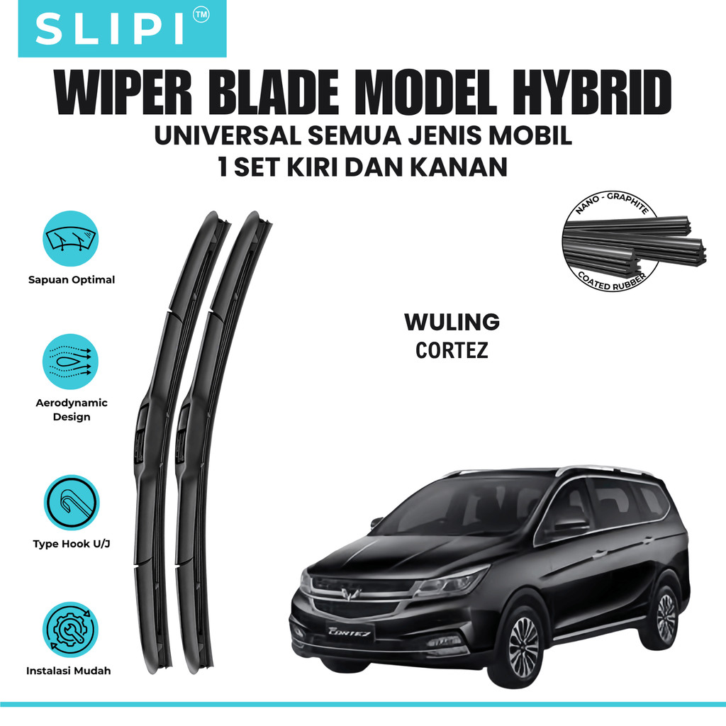 Wiper Wuling Cortez Hybrid Kaca Depan Mobil