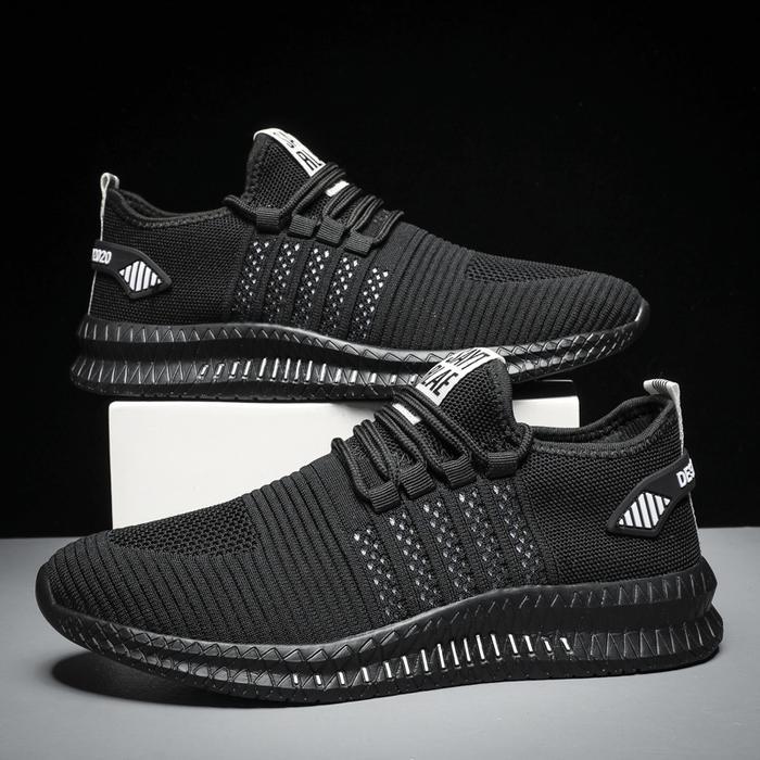 Eiger - Sepatu Pria Sneakers Running Sepatu Lari Olahraga Hitam Sepatu Sekolah Siswa Mr112