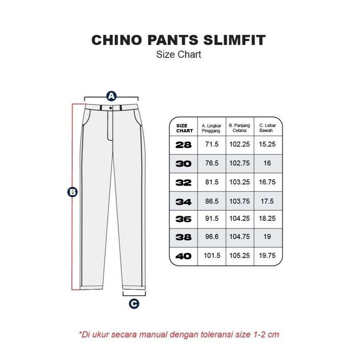 Erigo Chino Pants Sirius Black - Celana Panjang Chino Unisex
