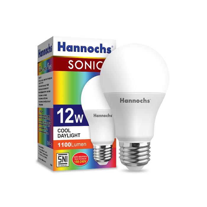NEW LAMPU LED HANNOCHS SONIC PUTIH / BOLA LAMPU 3W 5W 7W 9W 12W 15W 20WATT