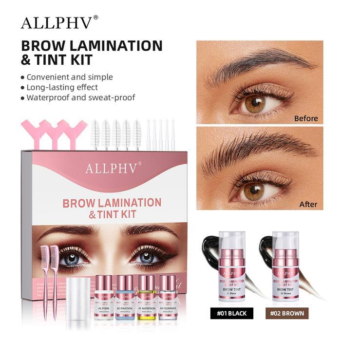 [2026 Updated] Brow Lift/Brow Lamination And Tint Diy/Brow Bomber Kit Perm Alis Permanen-Tint Hitam