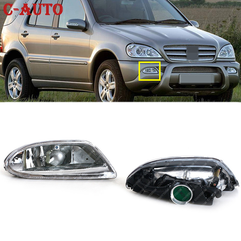 LEFT RIGHT CAR FOG LIGHT LAMP FOR MERCEDES FOR BENZ W163 ML ML350 ML500 ML430 ML320 ML55 FOR AMG