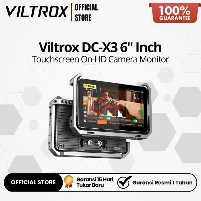 DISKON Viltrox DC-X3 6" Inch FHD 2000 Nits Touchscreen Camera Monitor Garansi Resmi