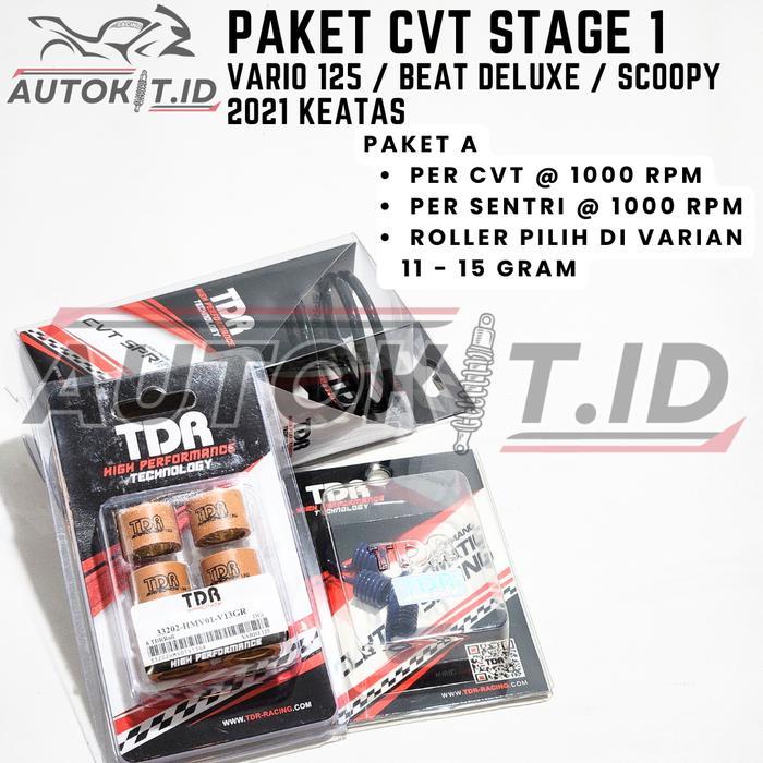 Paket Kirian Cvt Tdr Untuk Vario 125 Techno / Kzr / Led Old / New - Beat Fi Esp / Beat Deluxe -