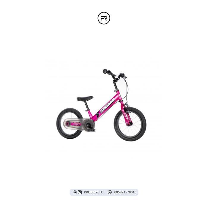 SEPEDA ANAK PUSH BIKE STRIDER BIKE 14x SPORT PINK BUNDLING WITH PEDAL KIT