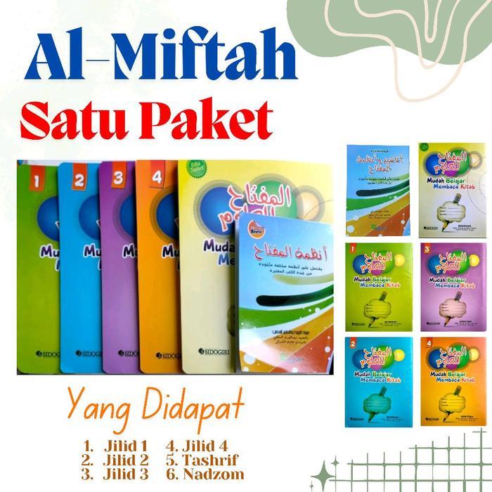 TERLARIS Al-Miftah Sidogiri Paket Kitab Buku Almiftah Lil Ulum Sidogiri Pintar Membaca Jilid 1-4