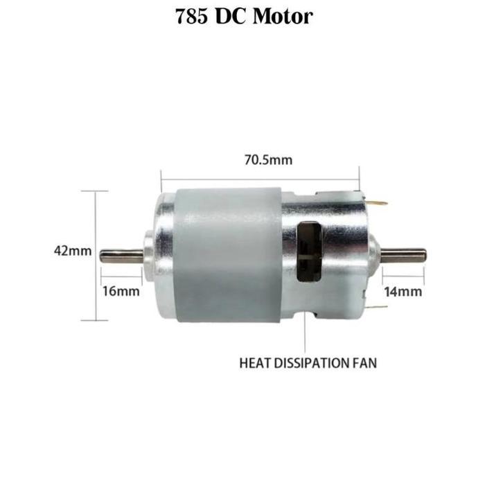 Dinamo 795 DC Motor 12V High Speed Torsi Besar Dinamo Bor Rakitan