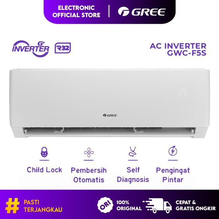 Ac GREE 1.5 PK Gwc 12f5s Gwc-12f5s Inverter F5s Series Smart Cleaner