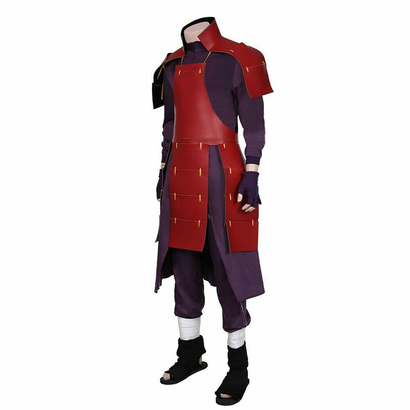 Anime Akatsuki Uchiha Madara Cosplay Costume Man Armor Lining Pants Suit Halloween Costume Party