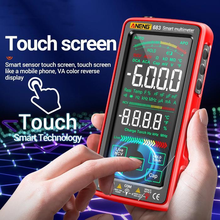 Digital Multimeter Touch Screen Multitester Multi Meter Tester Volt Meter Smart Multimeter