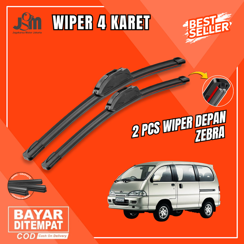 Wiper Daihatsu Zebra Quad Kaca Depan Mobil
